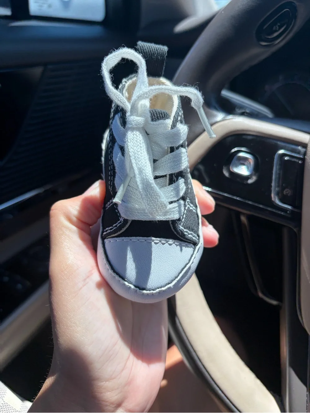 Converse Black and White Baby High-Top Sneaker